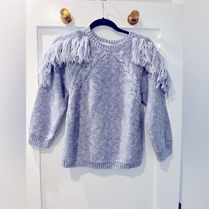 Anthropologie fringe sweater.